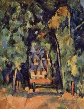 Paul Cézanne Werke - Die Gasse bei Chantilly 2 Paul Cezanne